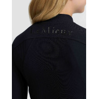 Geribd T-shirt van technische stof gestreept LeMieux Young Rider Zwart