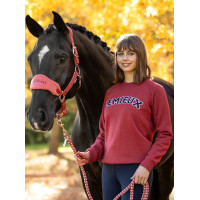 LeMieux sweatshirt met ronde hals, vrouwen Varsity Vida-stijl Roodbruin Oranje