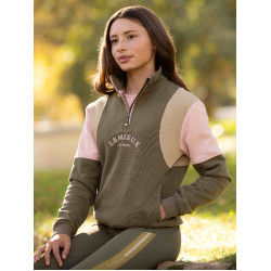 Young Rider Viola Sweater met kwartsrits LeMieux