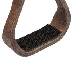 Western stijgbeugel van hout met antislip rubberen zitting Westwood