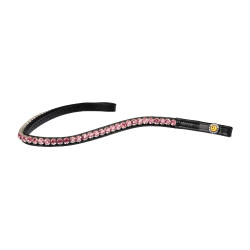 Voorhoofdband met strass Stones Concept Equestro Zwart / roze