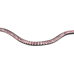 Voorhoofdband met strass Stones Concept Equestro Zwart / roze