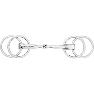 Aanzettrens trensbit met 4 ringen
