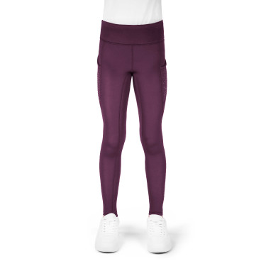Legging Je t'aime Equithème Neva kind Pruim Violet