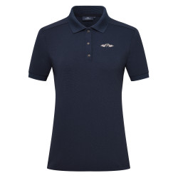 HV Polo Norah dames poloshirt met korte mouwen Marine Marineblauw