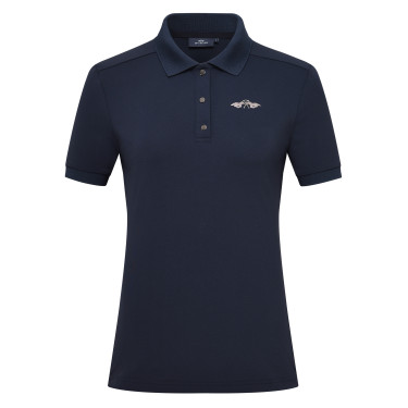 HV Polo Norah dames poloshirt met korte mouwen Marine Marineblauw