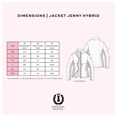 Damesjas Imperial Riding Jenny Hybrid Zwart