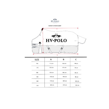 HV Polo paddockdeken 200g 600D – paardendeken voor buiten HV Polo paddockdeken 200g 600D – paardendeken voor buiten