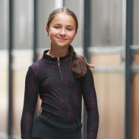 Kids Top Imperial Riding Lana Donker mauve Roze