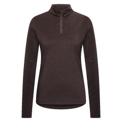 Lange mouwen top Imperial Riding Jamy summer dames Chocolade Bruin Lange mouwen top Imperial Riding Jamy summer dames Chocolade Bruin