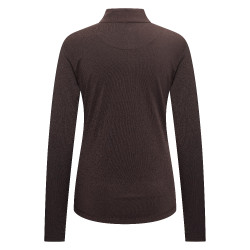Lange mouwen top Imperial Riding Jamy summer dames Chocolade Bruin Lange mouwen top Imperial Riding Jamy summer dames Chocolade Bruin