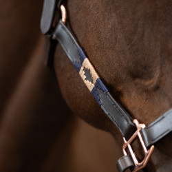 Halster HV Polo Chaya Bruin / marineblauw