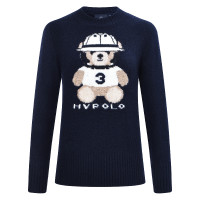 Pullover HV Polo Teddy dames Marine Marineblauw Pullover HV Polo Teddy dames Marine Marineblauw