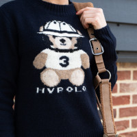 Pullover HV Polo Teddy dames Marine Marineblauw Pullover HV Polo Teddy dames Marine Marineblauw