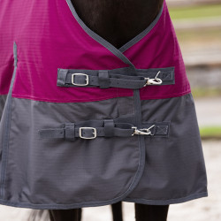 Outdoordeken Imperial Riding Limited Zomer met hals Framboos / grijs Rood