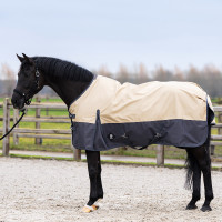 Outdoordeken Imperial Riding Limited 100gr met hals Beige / grijs