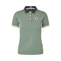 Damespoloshirt in piqué KLLaura Kingsland dames Groen agave