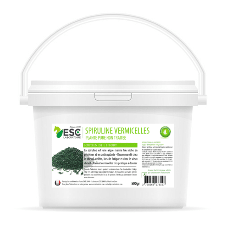 Spirulina vermicelli voor paarden ESC Laboratorium