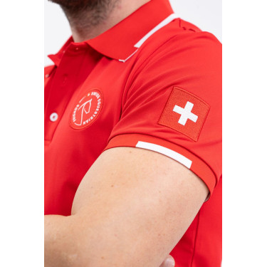 Herenpoloshirt voor ruiters Harcour Dranse – Swiss EF Herenpoloshirt voor ruiters Harcour Dranse – Swiss EF
