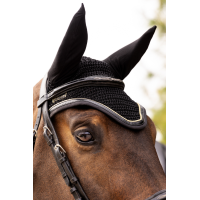 Paardenoornet Harcour Freya Zwart / zwart goud