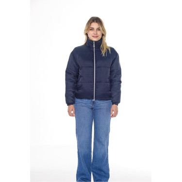 Harcour Janari Puffer damesjas Marine / zilver Blauw