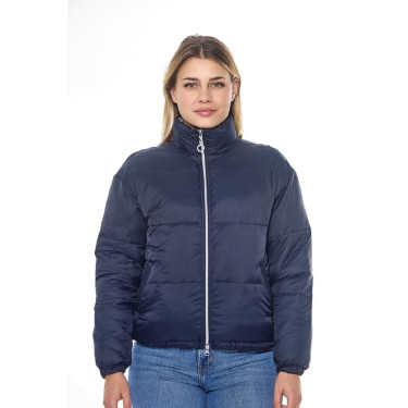 Harcour Janari Puffer damesjas Marine / zilver Blauw