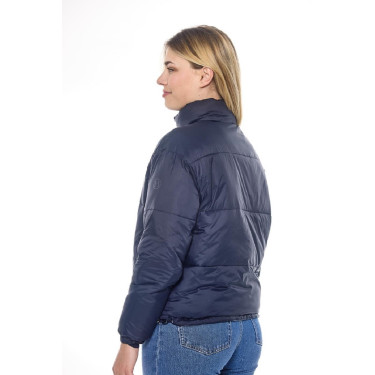 Harcour Janari Puffer damesjas Marine / zilver Blauw