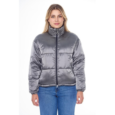 Harcour Janari Puffer damesjas Marine / zilver Blauw