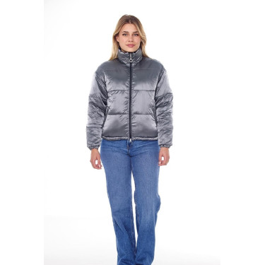 Harcour Janari Puffer damesjas Marine / zilver Blauw