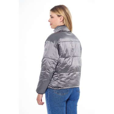 Harcour Janari Puffer damesjas Marine / zilver Blauw