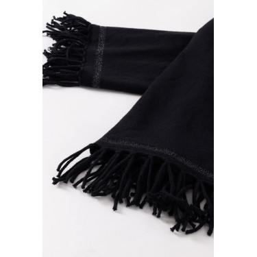 Elegante paardrijsjaal Harcour Souma met franjes