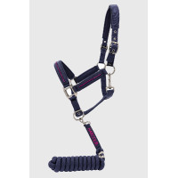 Halter en leidlijn Harcour Amour Marine Marineblauw