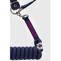Halter en leidlijn Harcour Amour Marine / roze Blauw