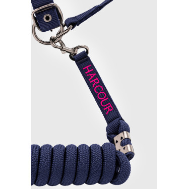 Halter en leidlijn Harcour Amour Marine / roze Blauw