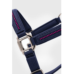 Halter en leidlijn Harcour Amour Marine / roze Blauw