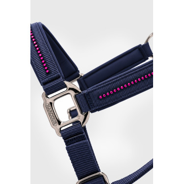 Halter en leidlijn Harcour Amour Marine / roze Blauw