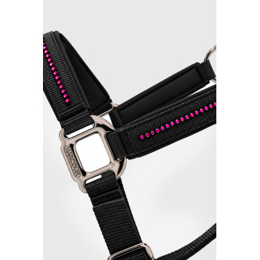 Halter en leidlijn Harcour Amour Zwart / roze