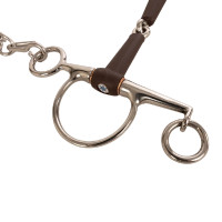 Pelham Flex enkel gebroken kort medium 18mm 14,5cm Wit