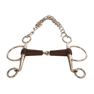 Pelham Flex enkel gebroken kort medium 18mm 14,5cm