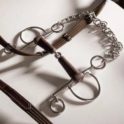 Pelham Flex enkel gebroken kort medium 18mm 14,5cm