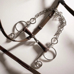 Pelham Flex dubbel gebroken kort medium 18mm 14,5cm