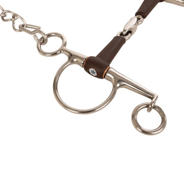 Pelham Flex dubbel gebroken kort medium 18mm 14,5cm