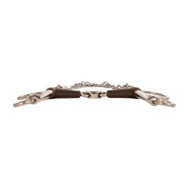 Pelham Flex dubbel gebroken kort medium 18mm 14,5cm