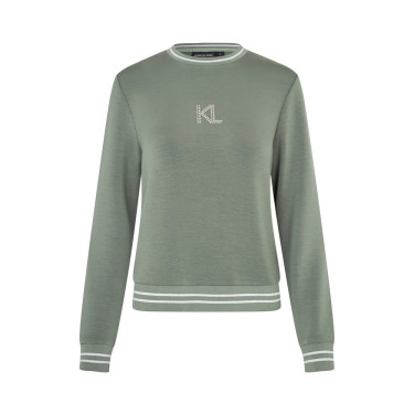 Dames sweatshirt met Swarovski-kristallen KLLilian Kingsland Dames sweatshirt met Swarovski-kristallen KLLilian Kingsland
