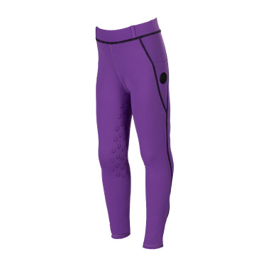 Legging Amina met volledig siliconen zitvlak HKM kinderen kinderen kinderen Donker lila Violet