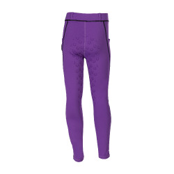 Legging Amina met volledig siliconen zitvlak HKM kinderen kinderen kinderen Donker lila Violet