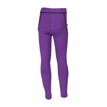 Legging Amina met volledig siliconen zitvlak HKM kinderen kinderen kinderen Donker lila Violet