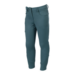 Broek Amina fullseat in siliconen HKM dames Petroleum Blauw