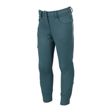 Broek Amina fullseat in siliconen HKM dames Petroleum Blauw