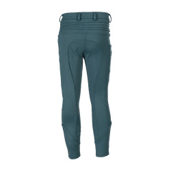 Broek Amina fullseat in siliconen HKM dames Petroleum Blauw